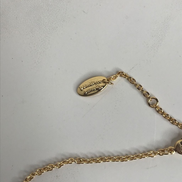 Vivienne Westwood White Enamel Heart Orb Necklace - Picture 5 of 7